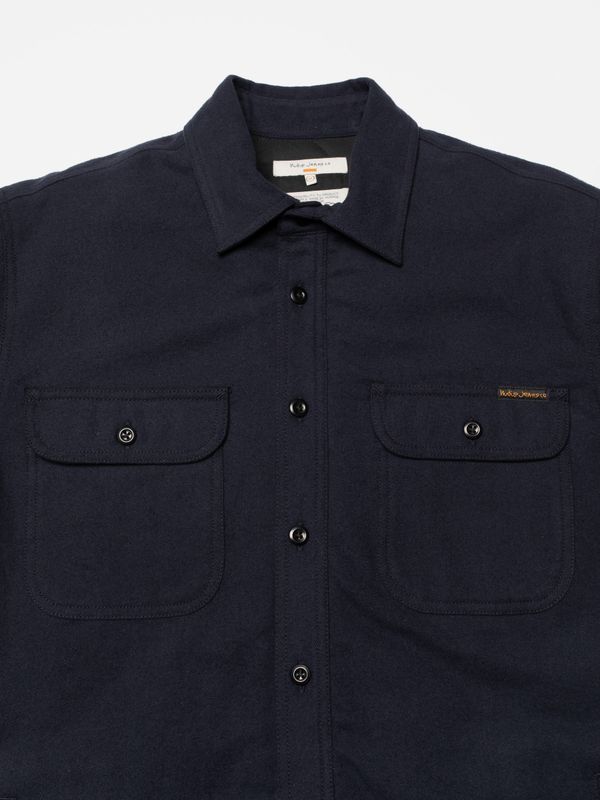 GLENN PADDED SHIRT FLANNEL Blueberry