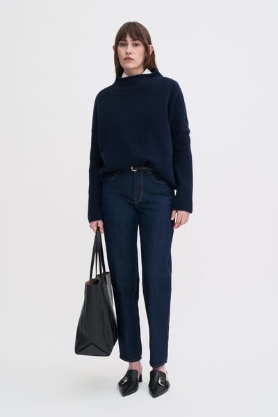 Hovedbilde MIKA YAK FUNNELNECK SWEATER Navy
