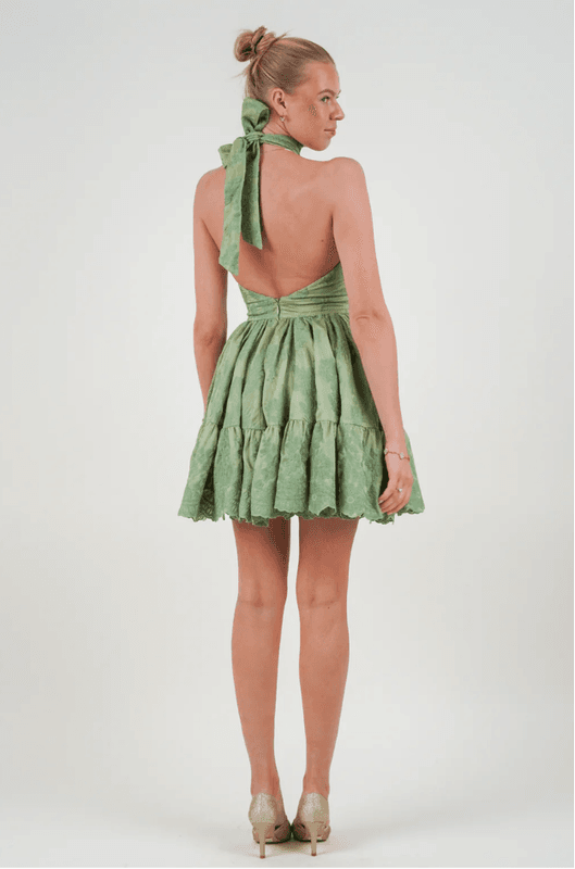 PRINCESS LACE DRESS Green Lace