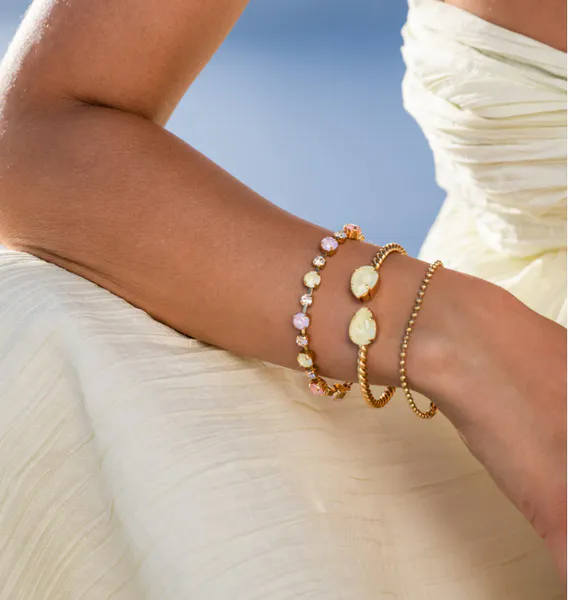 Bilde av MINI DROP BRACELET GOLD Soft Yellow