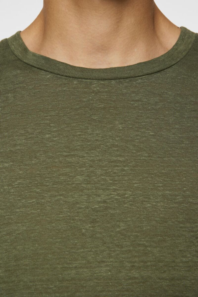 COMA LINEN TEE Olivine