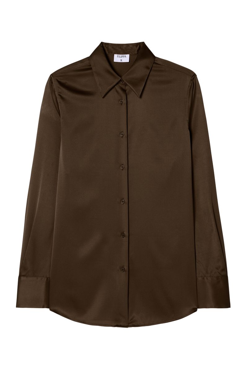 SILK SHIRT Dark Chocolate