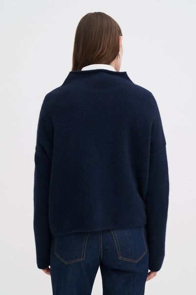 Hovedbilde MIKA YAK FUNNELNECK SWEATER Navy