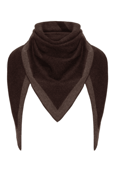 Hovedbilde TRIANGLE SCARF Cacao/Tobacco