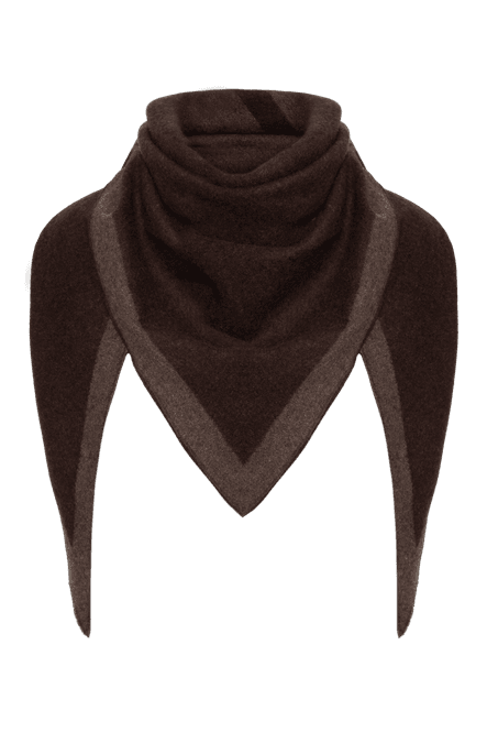 Hovedbilde TRIANGLE SCARF Cacao/Tobacco