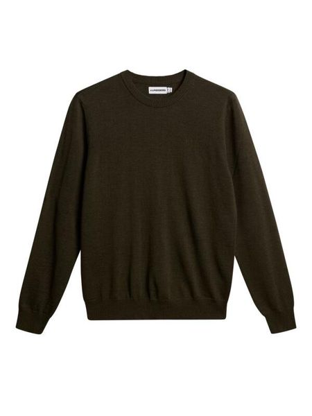 Hovedbilde KEANE MERINO CREW NECK Forest Green Melange