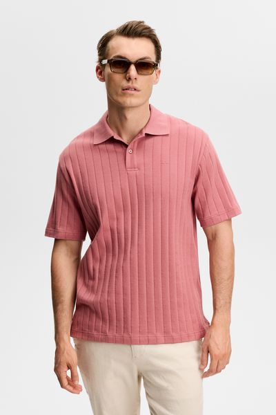 Hovedbilde SIMON STRIPE POLO Withered Rose