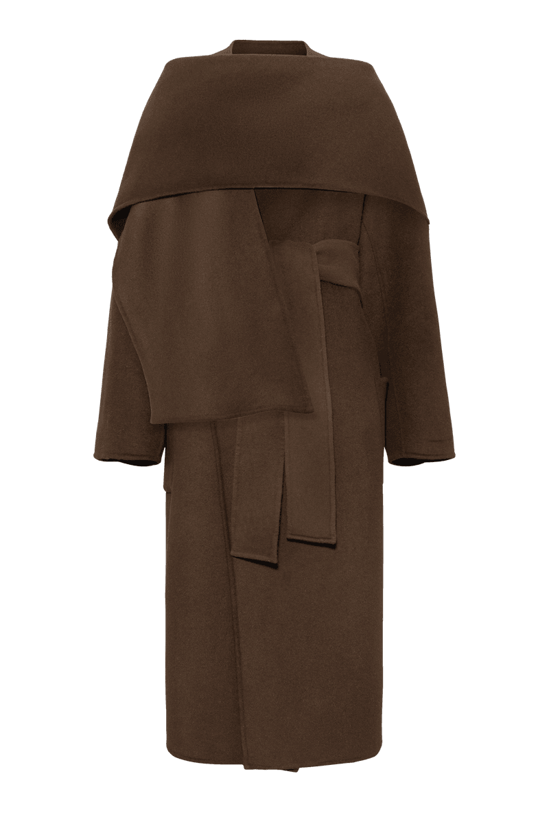 CAPE COAT Brown