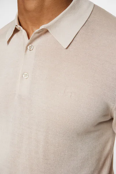 Bilde av RIDGE LYOCELL SILK POLO Moonbeam