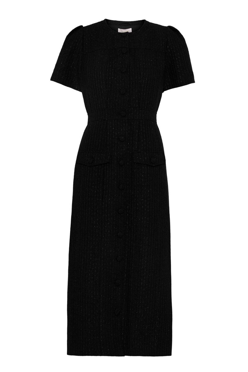 STASSIE MIDI DRESS Black