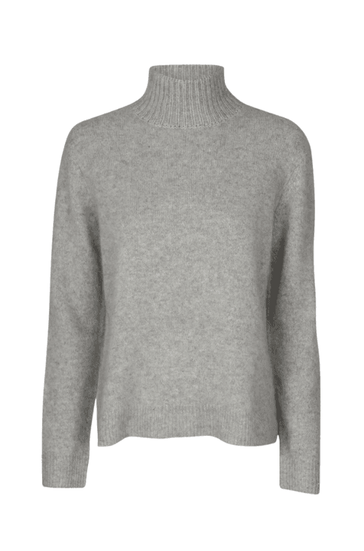 JADE HØYHALSET GENSER Grey Melange