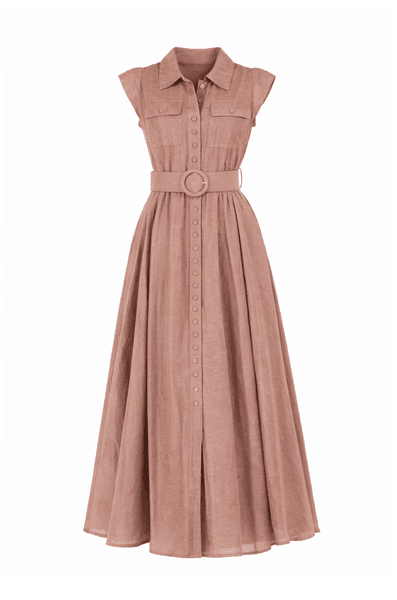 Hovedbilde CALI KJOLE Lys Brun