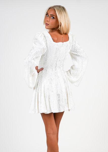 Hovedbilde SOPHIE SEQUIN DRESS White