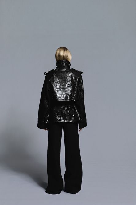 Hovedbilde MAJORSTUEN TRENCH Black Croc