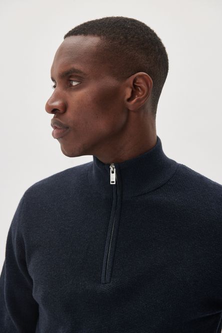 Hovedbilde MALAGOON HALF ZIP Dark Navy Melange