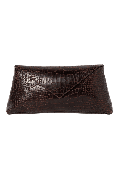 Hovedbilde ONYX CLUTCH Brown Croc