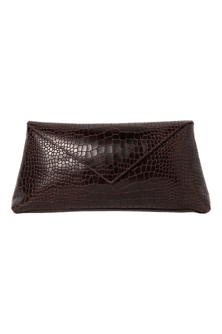 Hovedbilde ONYX CLUTCH Brown Croc