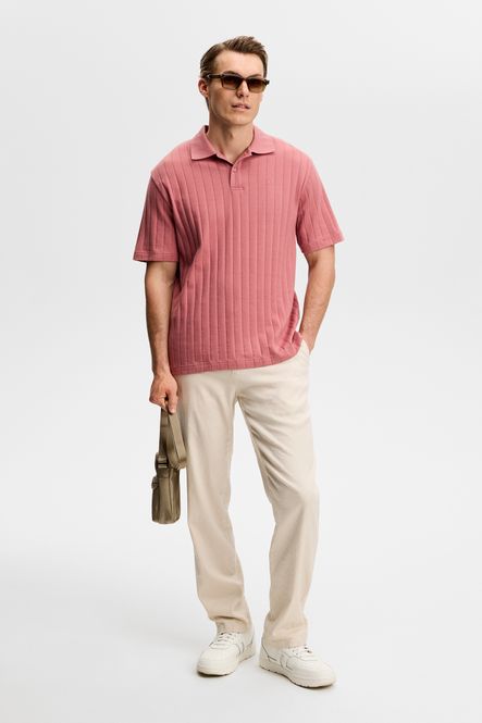 Hovedbilde SIMON STRIPE POLO Withered Rose
