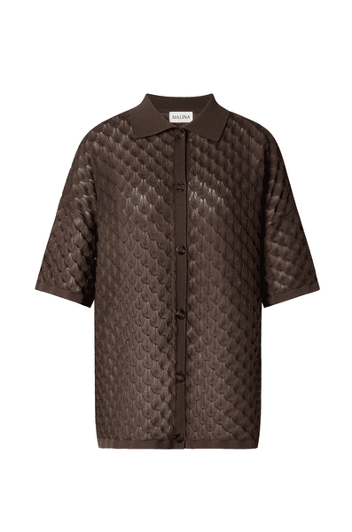 Hovedbilde MOA KNITTED SHIRT Chocolate
