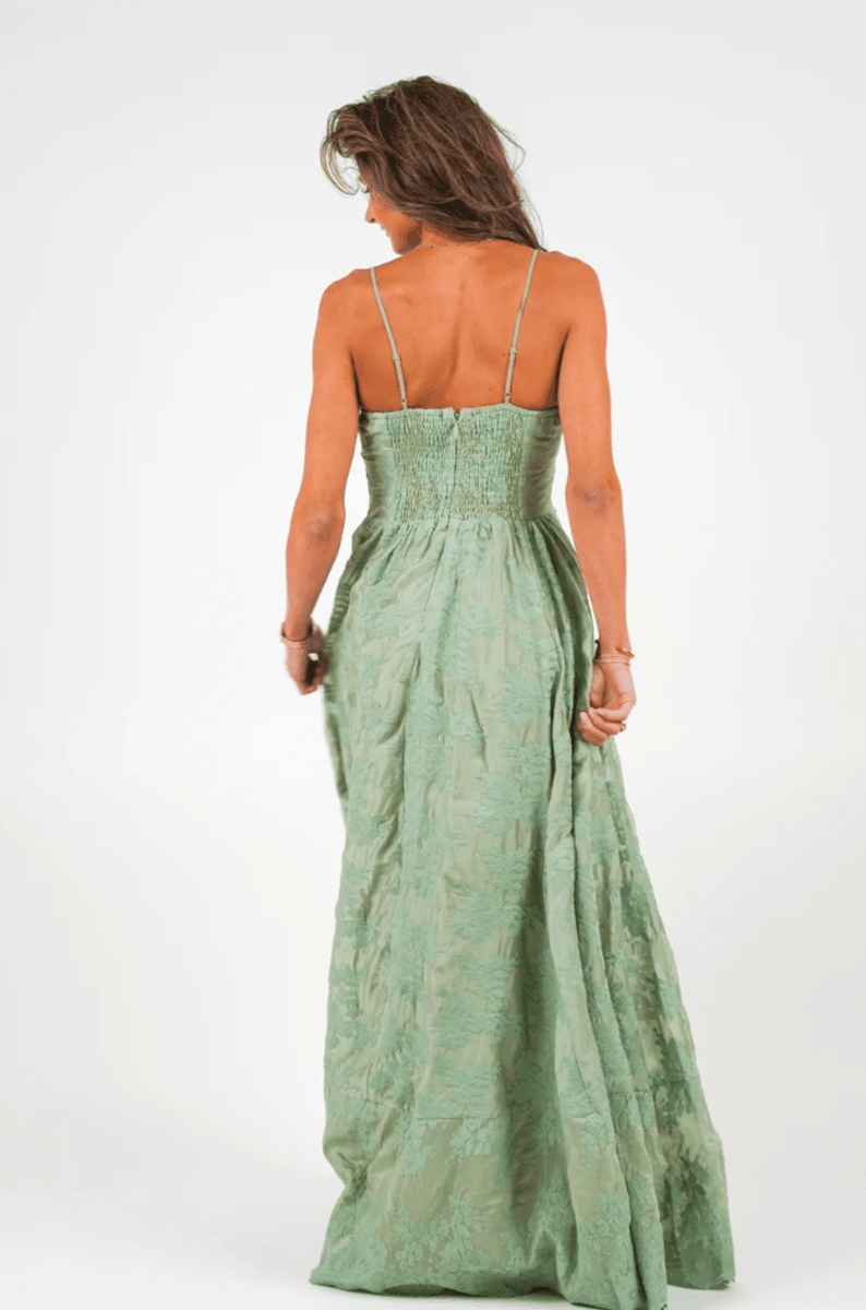 COSETTE DRESS Green Lace