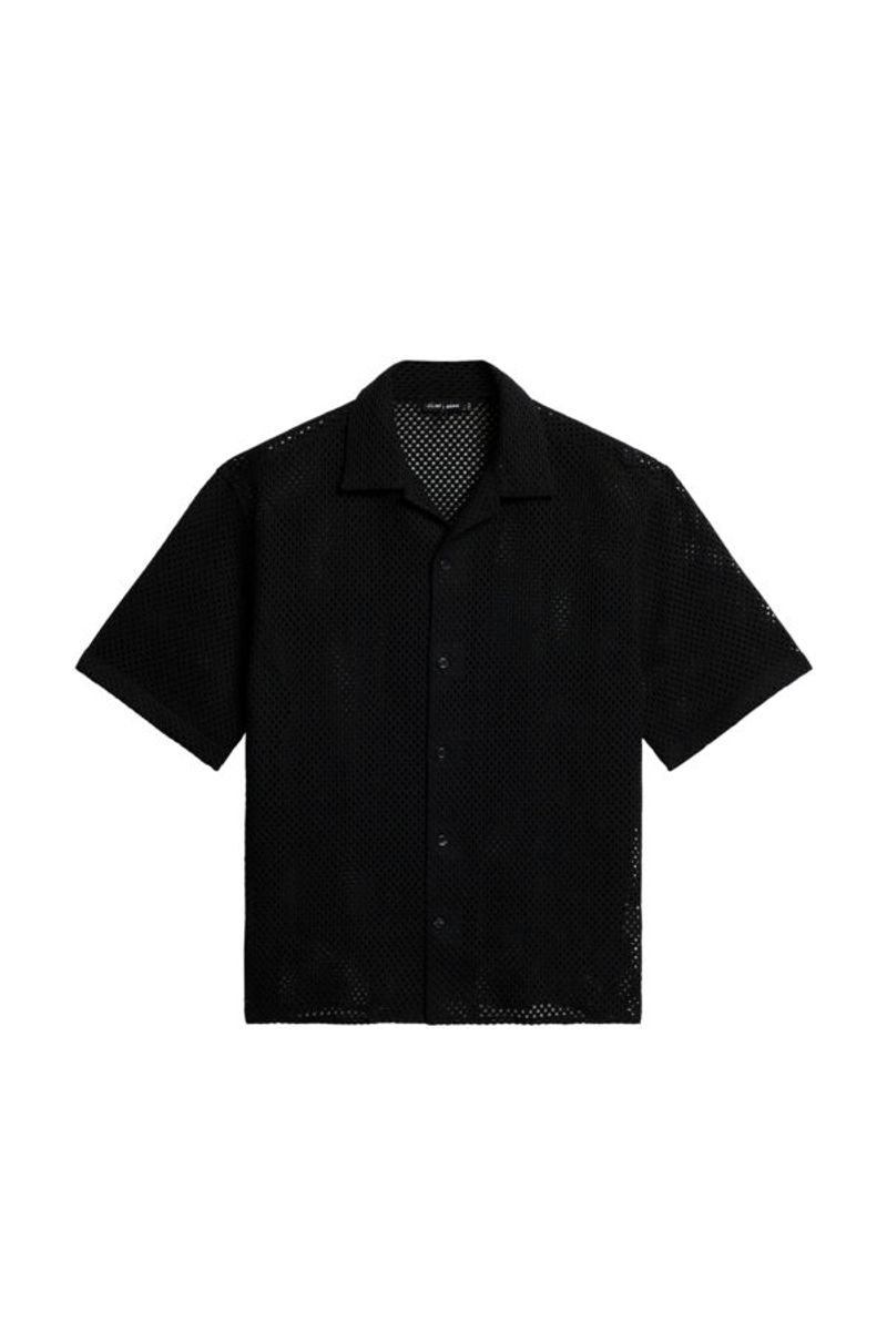 ELLIS CROCHET SHIRT Black