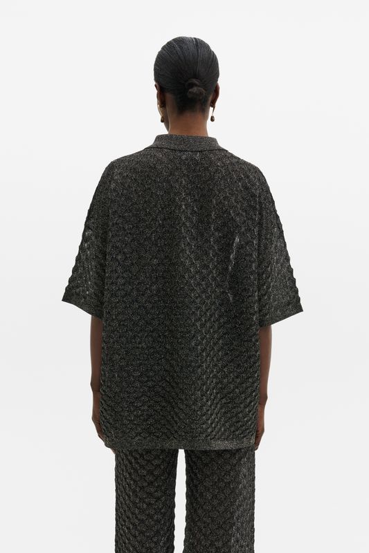 MOA SHIRT Black Metallic