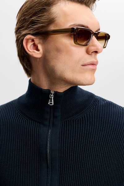 Hovedbilde ALEX HALF ZIP KNITTED SWEATER JL Navy