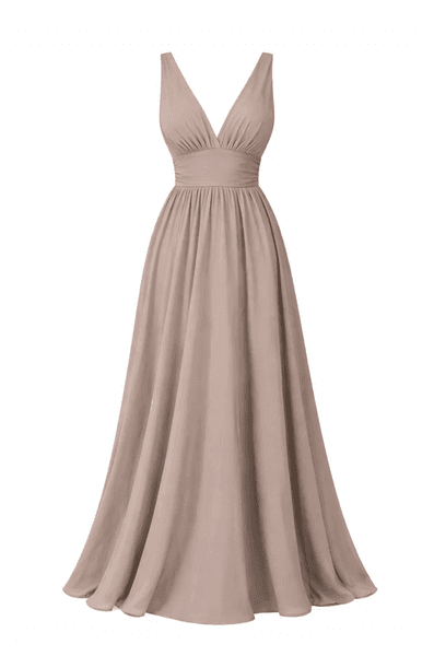 Hovedbilde ALISA MAXIKJOLE Lys Brun