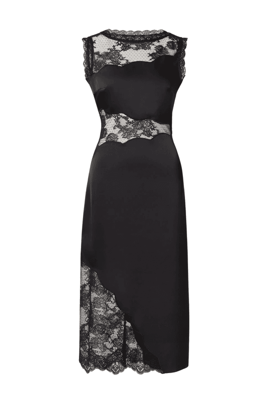 DESIRE MIDI DRESS Black