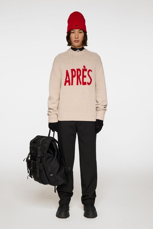FABIAN GRAPHIC KNIT SWEATER Moonbeam
