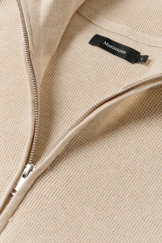 MALAGOON HALF ZIP Oyster Gray Melange