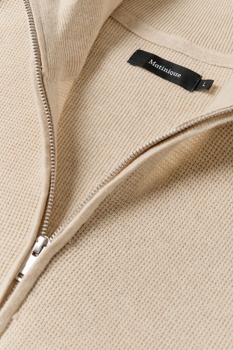 MALAGOON HALF ZIP Oyster Gray Melange