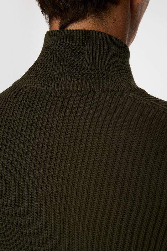 ALEXIS FULL ZIP CARDIGAN Forest Green
