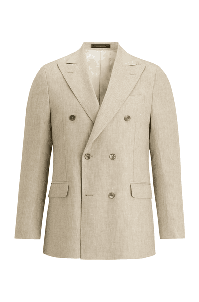 Hovedbilde FARRIS DOBBELTSPENT LINBLAZER Beige