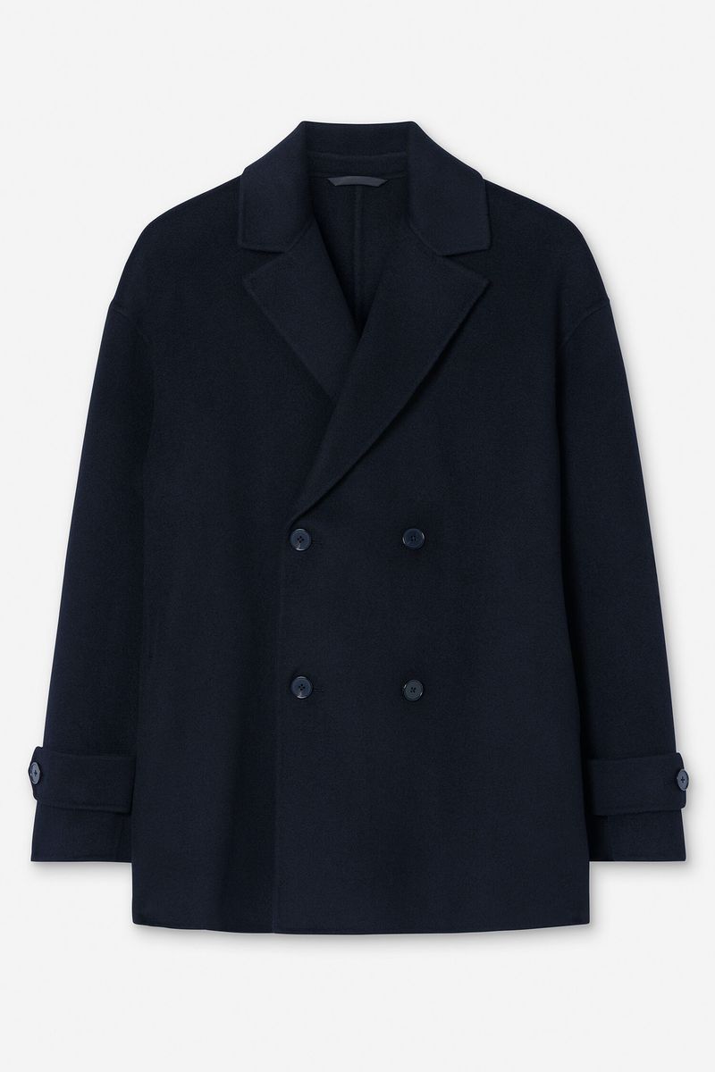 AUDREY WOOL DOUBLÉ JACKET Navy
