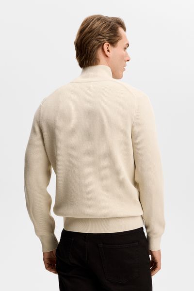 Hovedbilde ALEX HALF ZIP KNITTED SWEATER Moonbeam