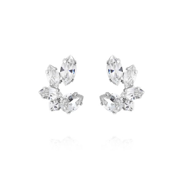 Hovedbilde CLARE EARRINGS Rhodium Crystal