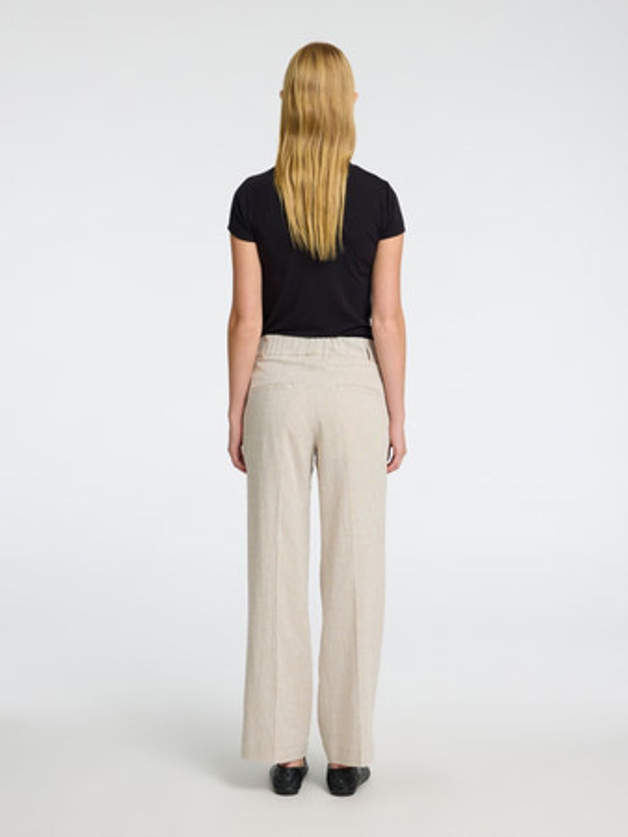 SLFTANIA-RITA WIDE PANT Nomad Melange