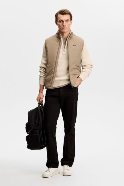 Hovedbilde ALEX HALF ZIP KNITTED SWEATER Moonbeam