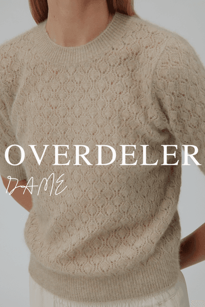 Kortermet strikk fra Six Ámes i beige til dame