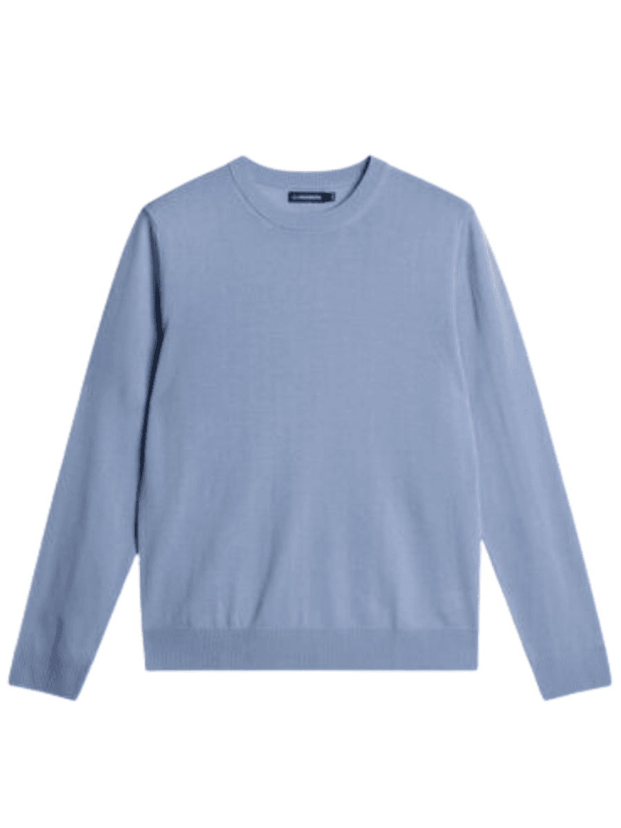 KEANE LIGHT MERINO CREW NECK Rain Washed