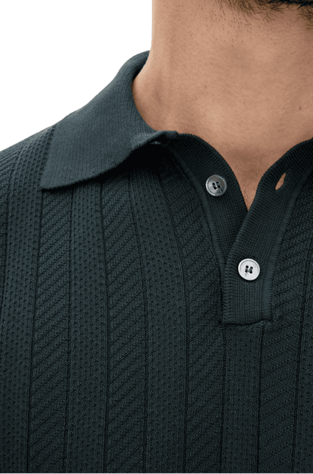 Hovedbilde BARTO STRIPE POLOSHIRT Sfumato Green