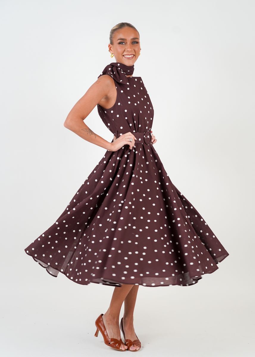 TIFFANY DRESS Brown